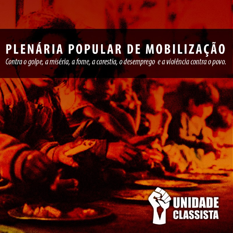 PLENÁRIA POPULAR DE MOBILIZAÇÃO