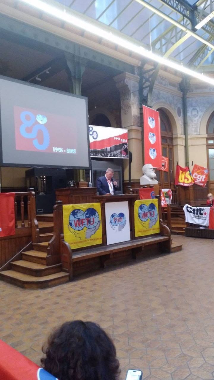 80 ANOS DE FUNDAÇÃO DA FEDERAÇÃO SINDICAL MUNDIAL (FSM)