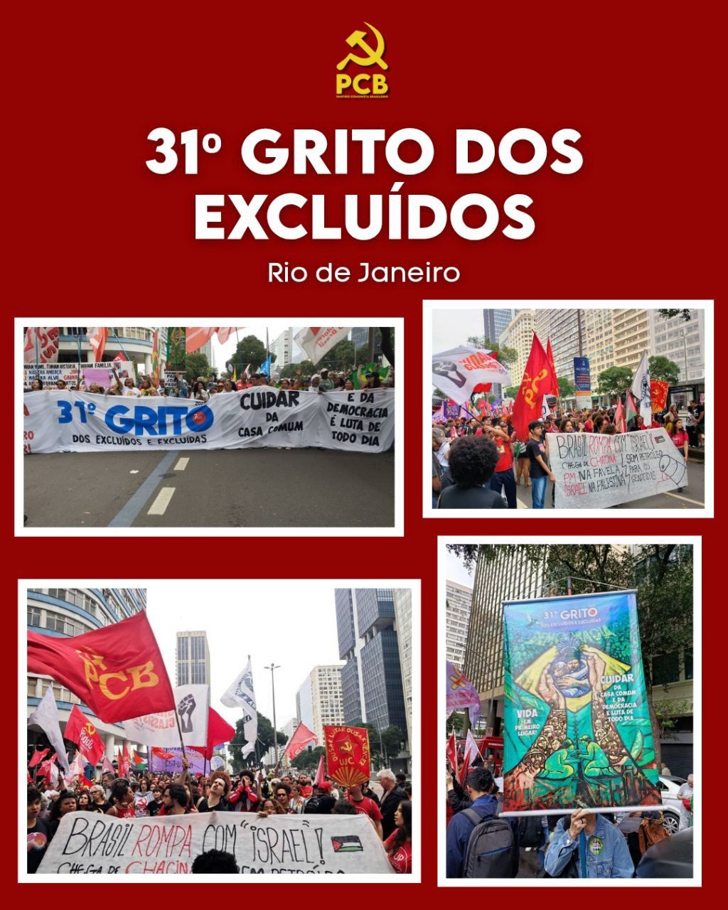 UNIDADE CLASSISTA NO 31º GRITO DOS EXCLUÍDOS