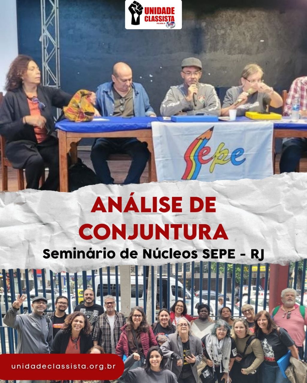 “ANÁLISE DE CONJUNTURA” – SEMINÁRIO DE NÚCLEOS DO SEPE-RJ