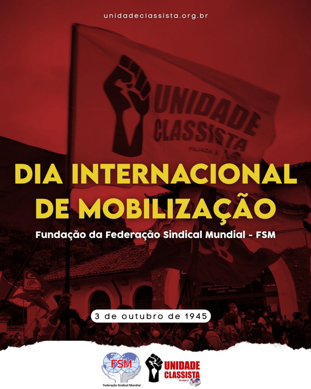 DIA INTERNACIONAL DE MOBILIZAÇÃO – 3 DE OUTUBRO DE 2026